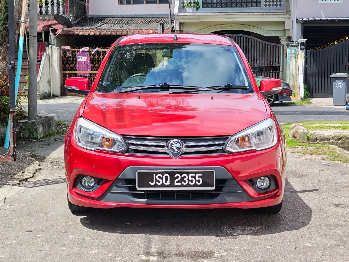 Proton Saga 2018 Merah CVT 二手车 Used Car Johor Bahru