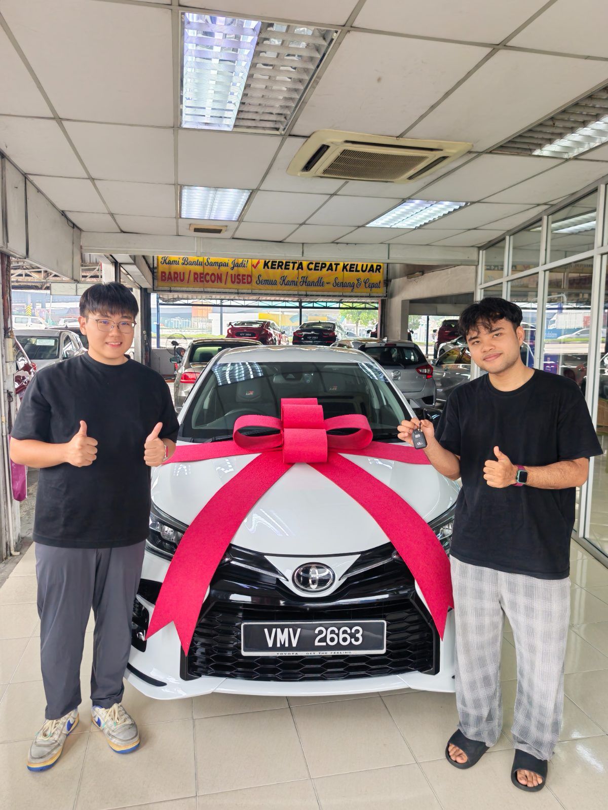 Abang Faisal dari Selangor berjaya angkat kereta Vios GR！🚗❤️